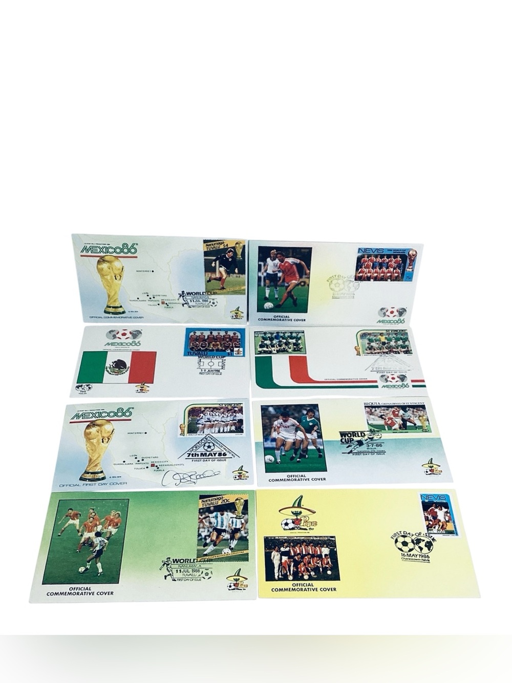 💚 Vintage Mexico '86 World Cup Commemorative Covers